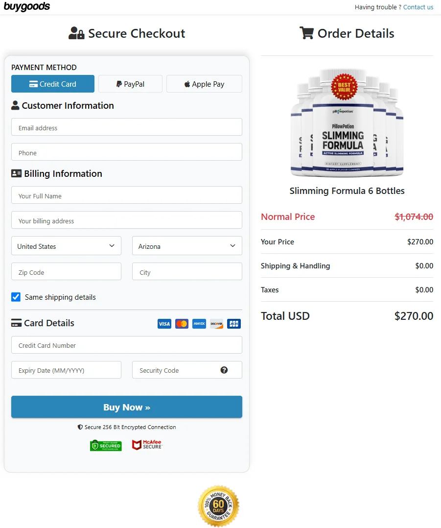 Slimming Formula Slimming Formula Order Page